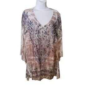 BRITTANY BLACK Bohemian Lace Tunic Top